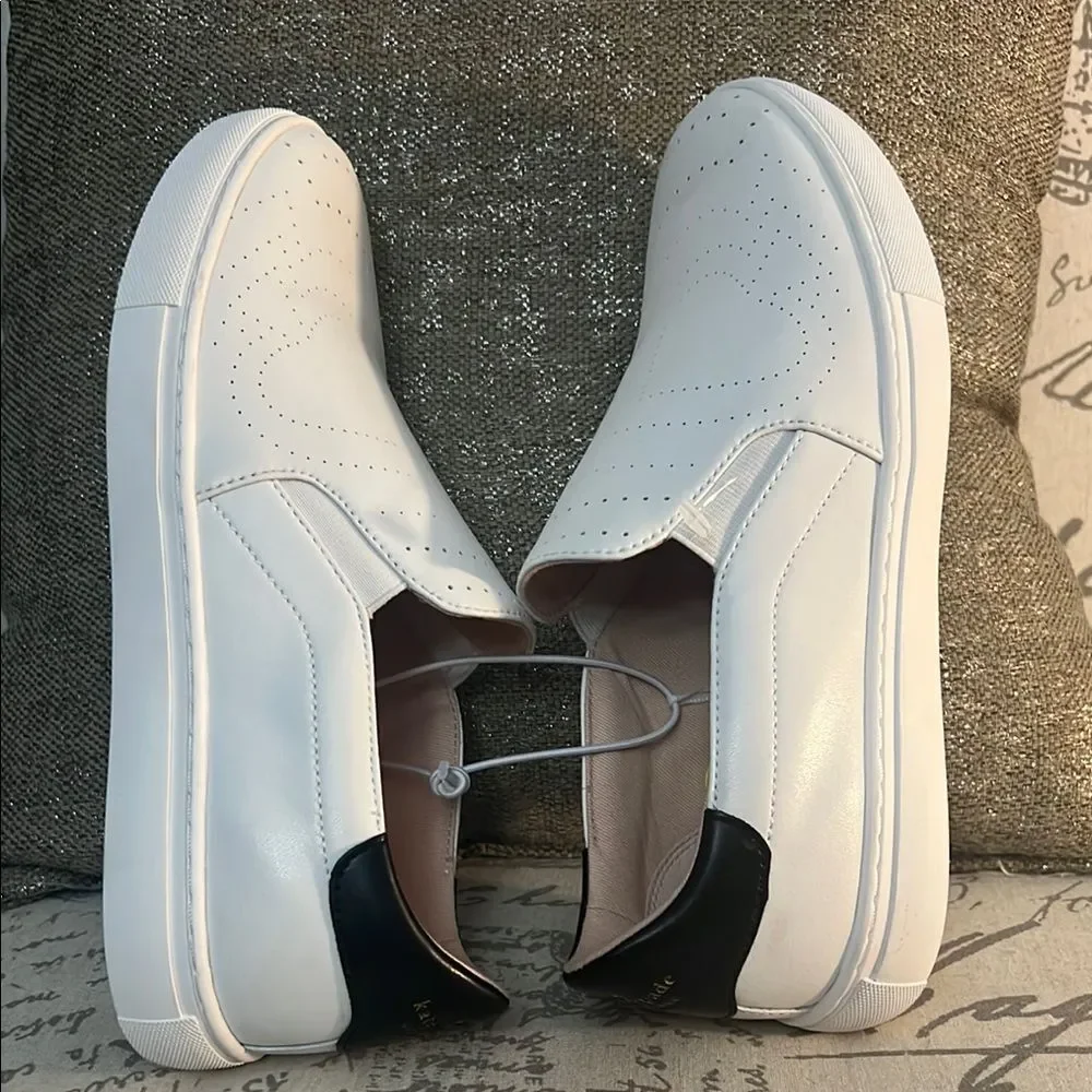 Women’s Kate Spade White Slip-On Shoes